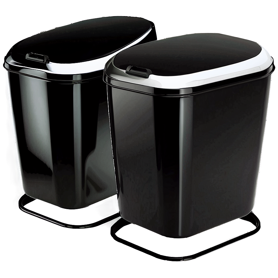 Swing Lid Bin Glossy Black Png 06242024 PNG