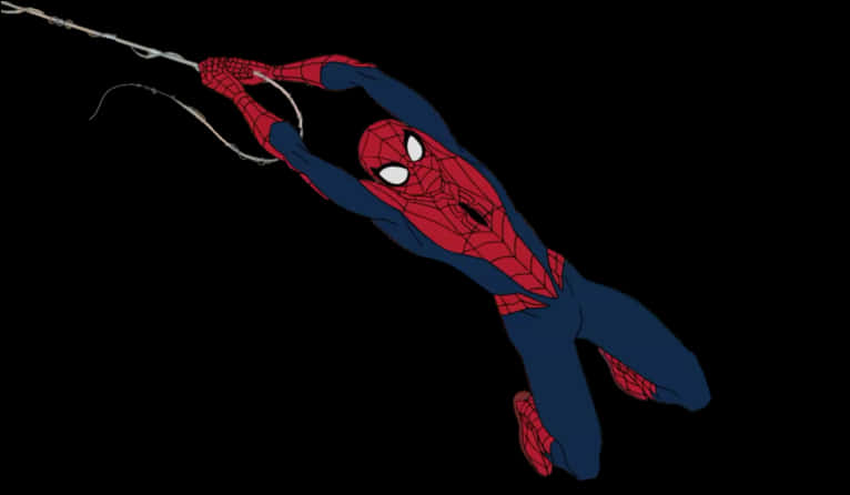 Swinging Spiderman Animated PNG