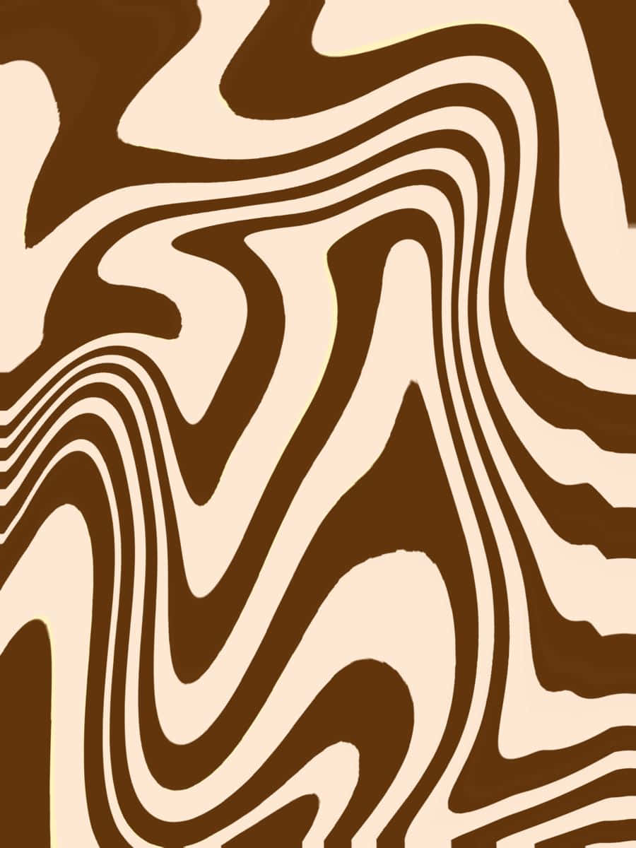 Minimalist Brown Swirls Background Illustration