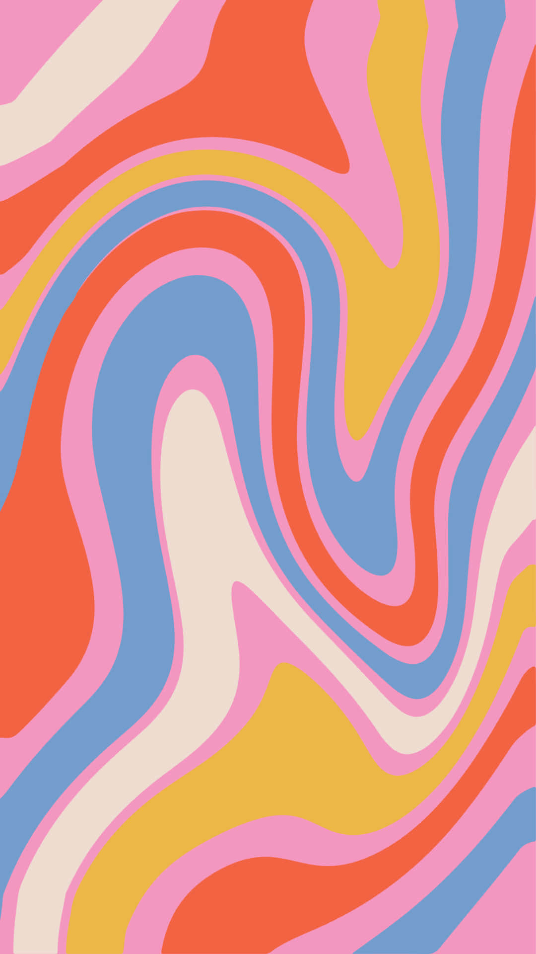 Groovy Abstract Swirls Vector Artwork Background
