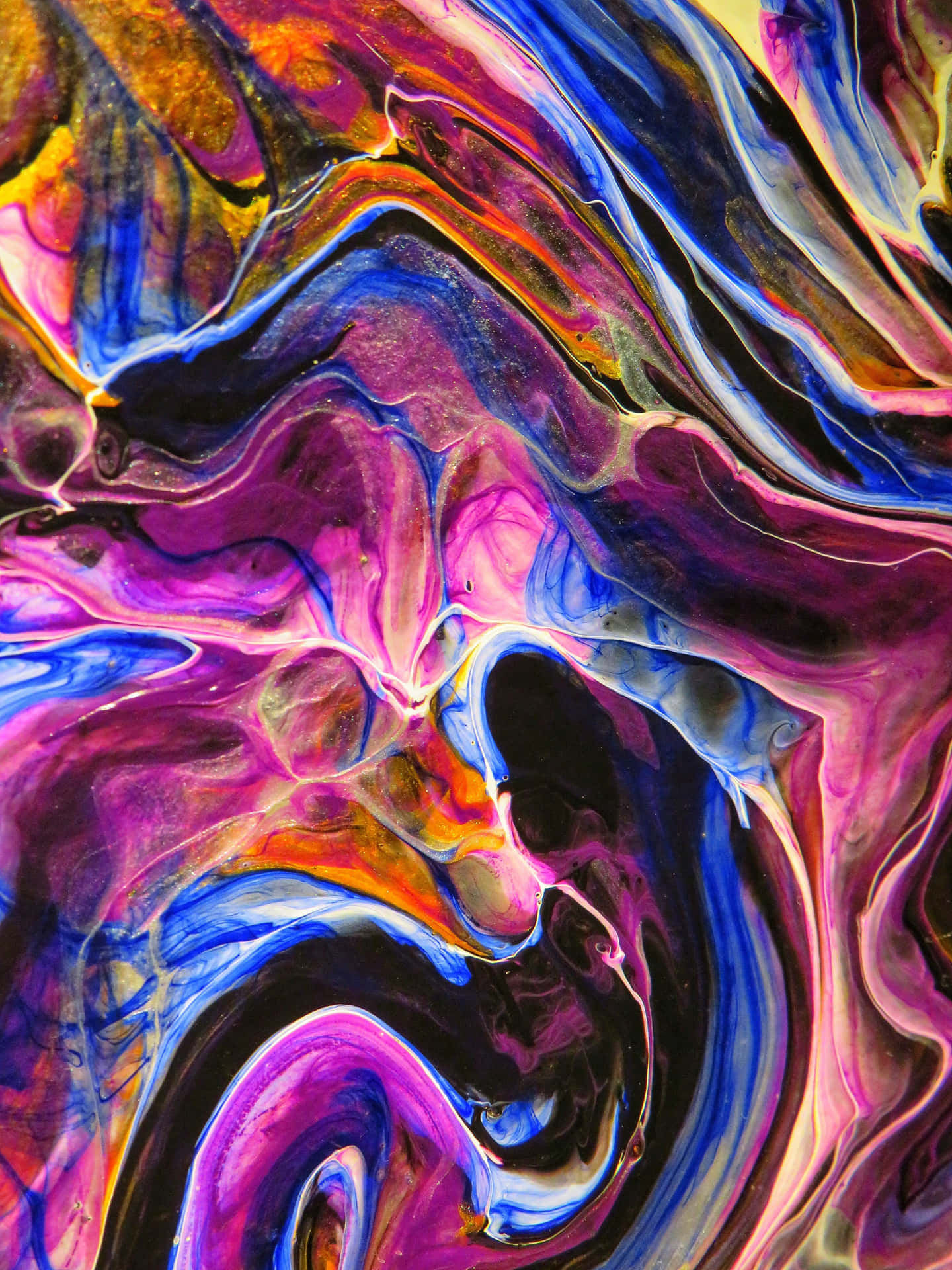 Abstract Swirl Digital Painting Background