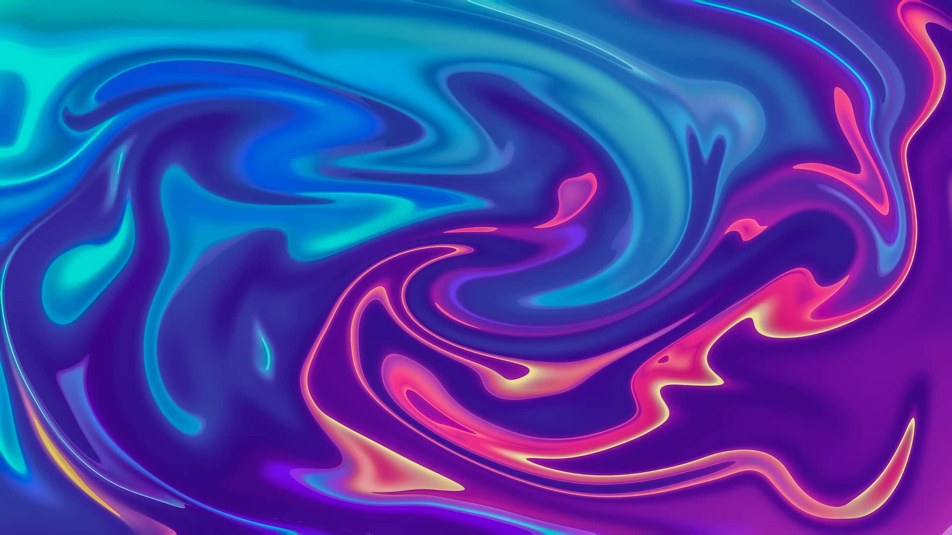 Blue And Pink Liquid Swirls Background