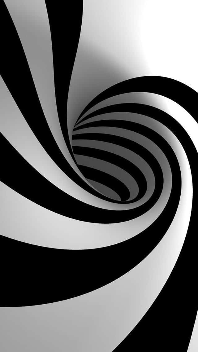 Black And White Stripe Swirl Patterns Background