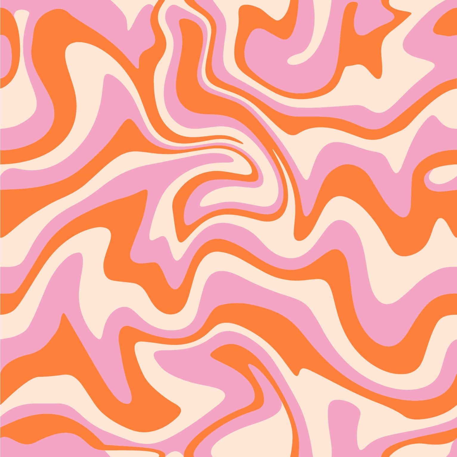Cute Liquid Wavy Swirl Patterns Background