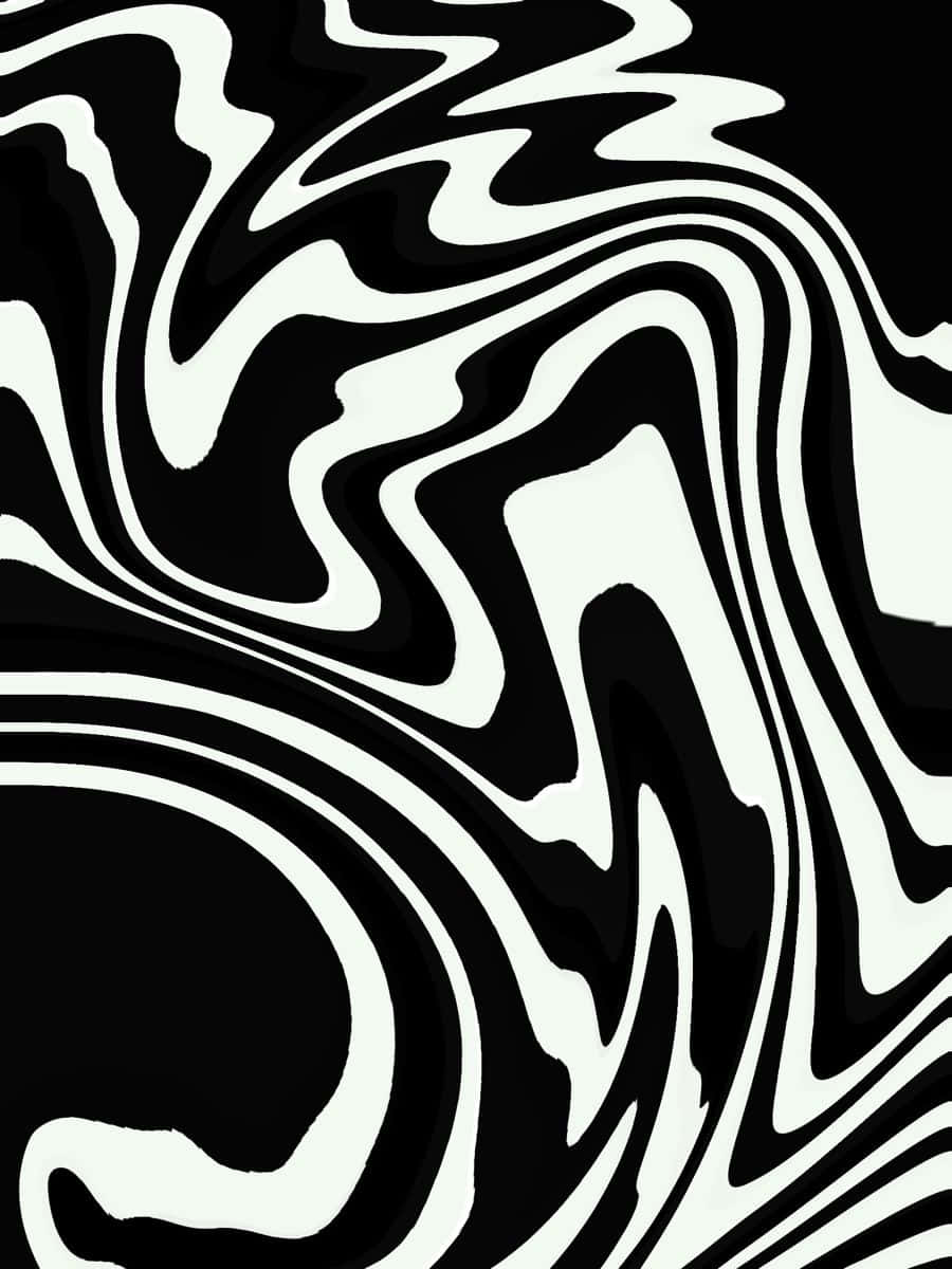 white swirl on black background