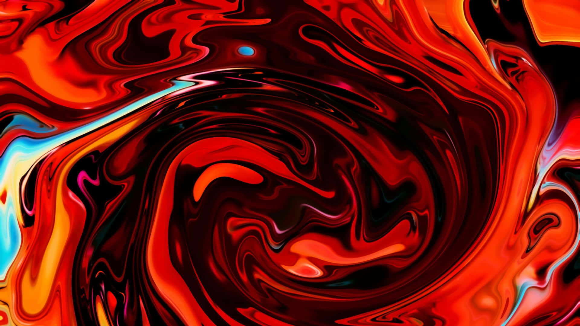 Orange Metallic Fluid Swirl Patterns Background
