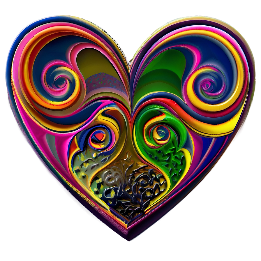 Swirl Hearts Png 05032024 PNG