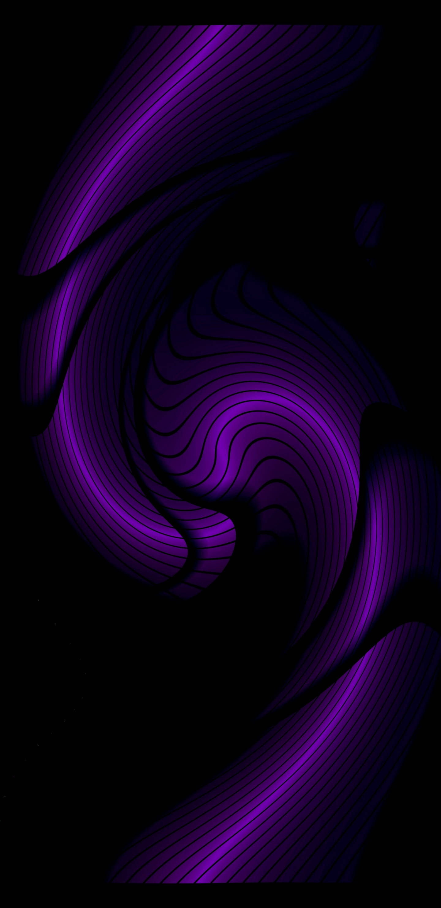 Swirl Of Black And Purple Phone Wallpaper