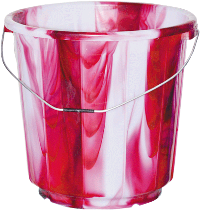 Swirl Pattern Plastic Bucket PNG