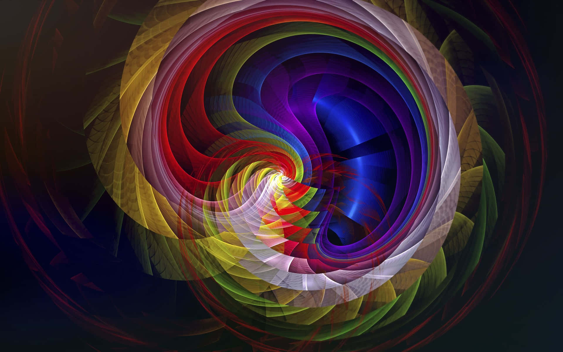 Get lost in the beauty of a colorful swirl Wallpaper
