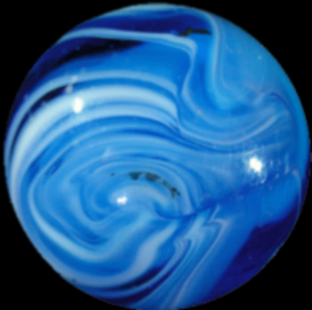 Swirling Blue Marble Pattern PNG