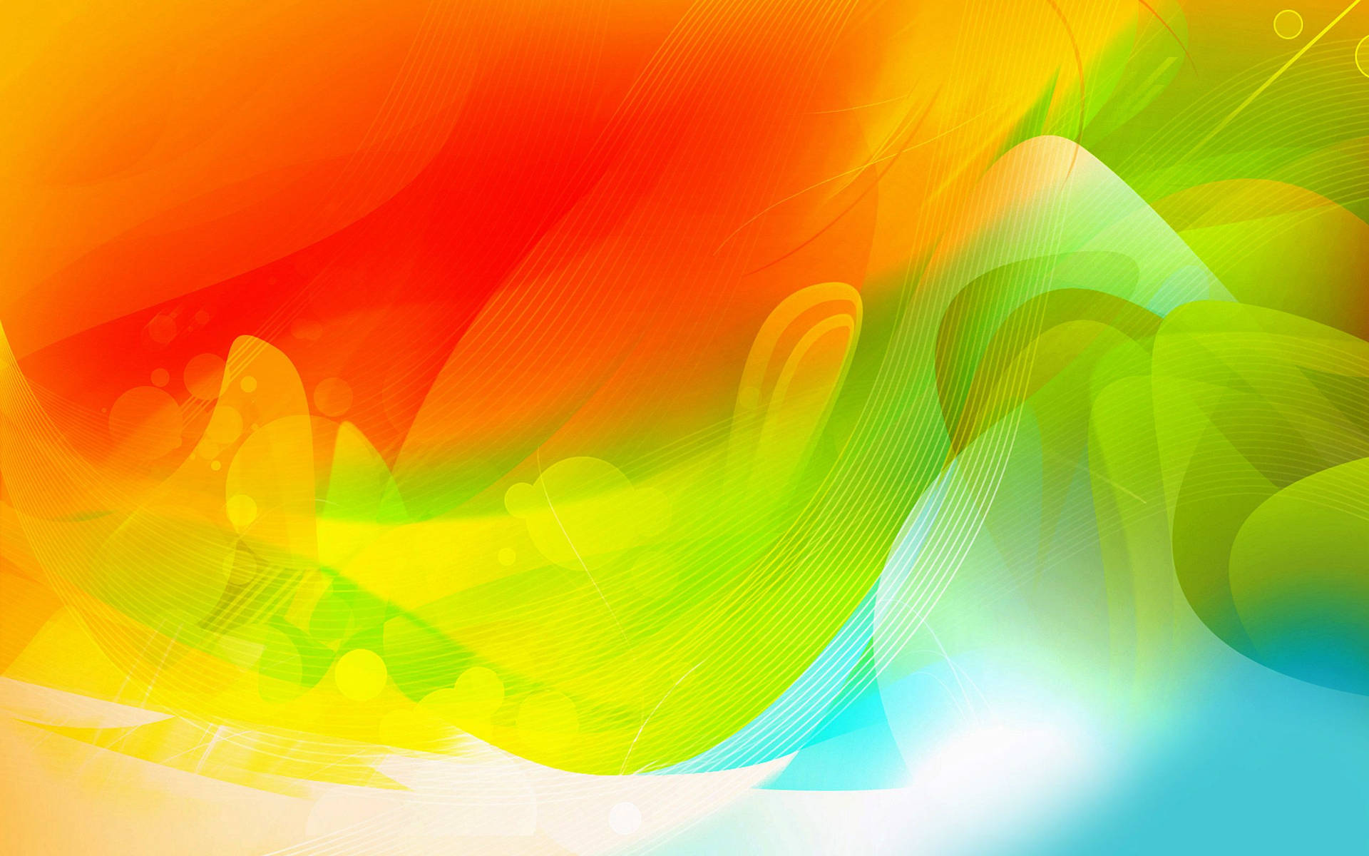 Swirling Bright Color Wallpaper