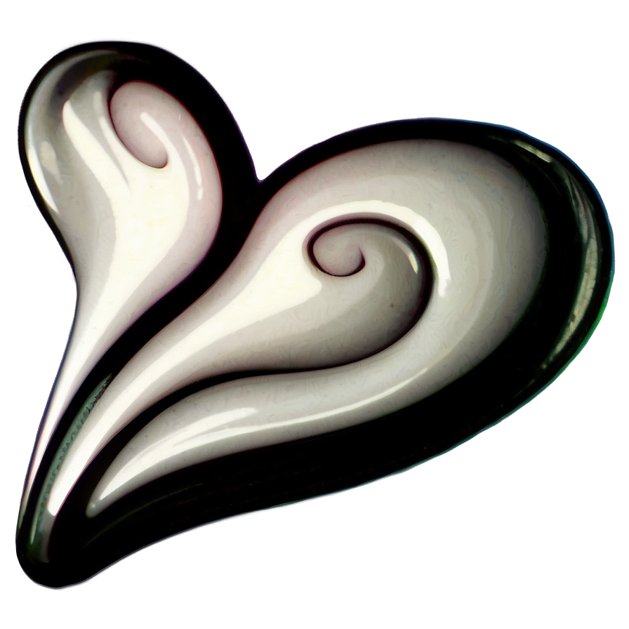 Swirling Heart Tattoo Png B PNG