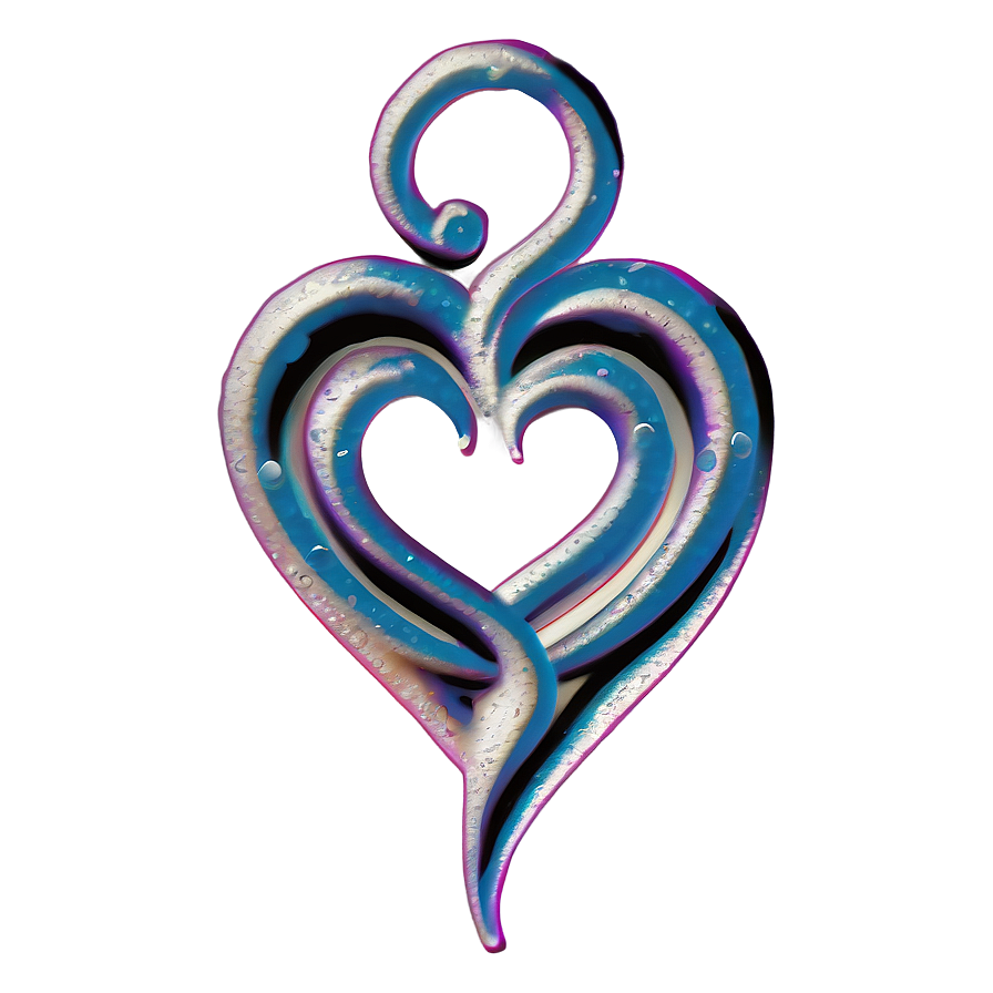 Swirling Heart Tattoo Png D PNG
