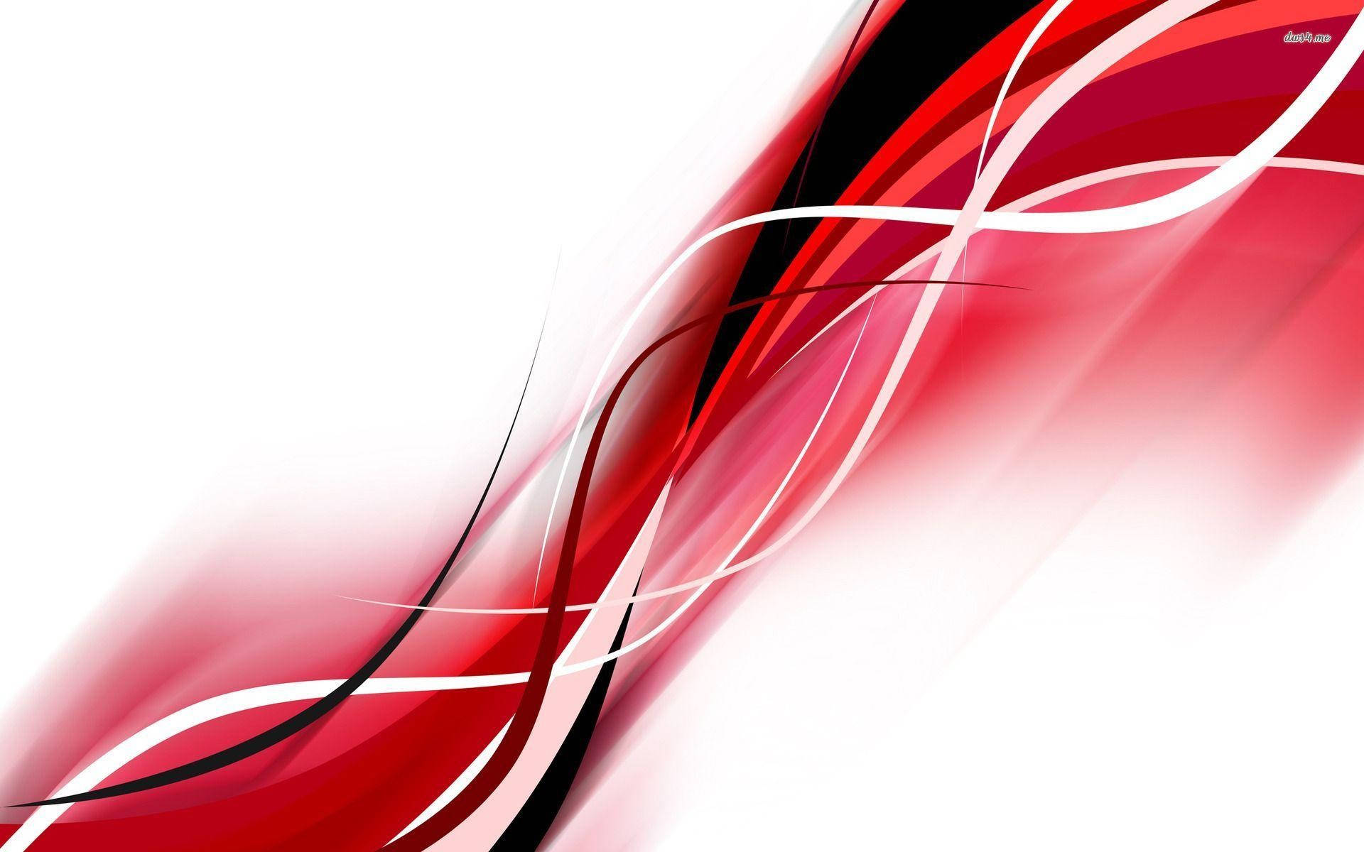 Swirling Red And White Helix Wallpaper