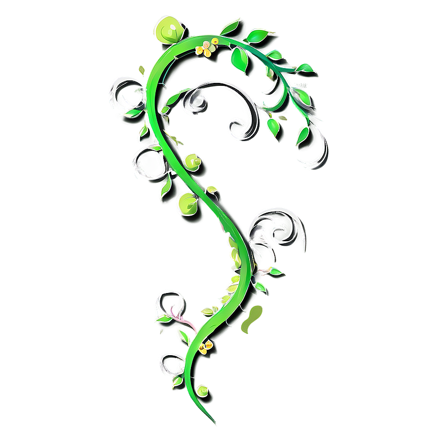 Download Swirling Vine Tattoo Png Ewb | Wallpapers.com