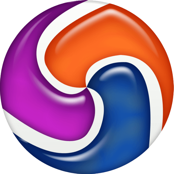 Swirling Web Browser Logo PNG