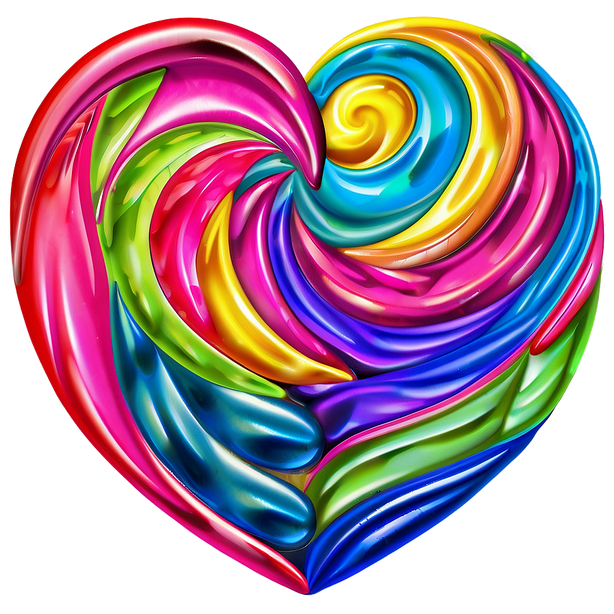 Swirly Heart Design Png Sqf33 PNG