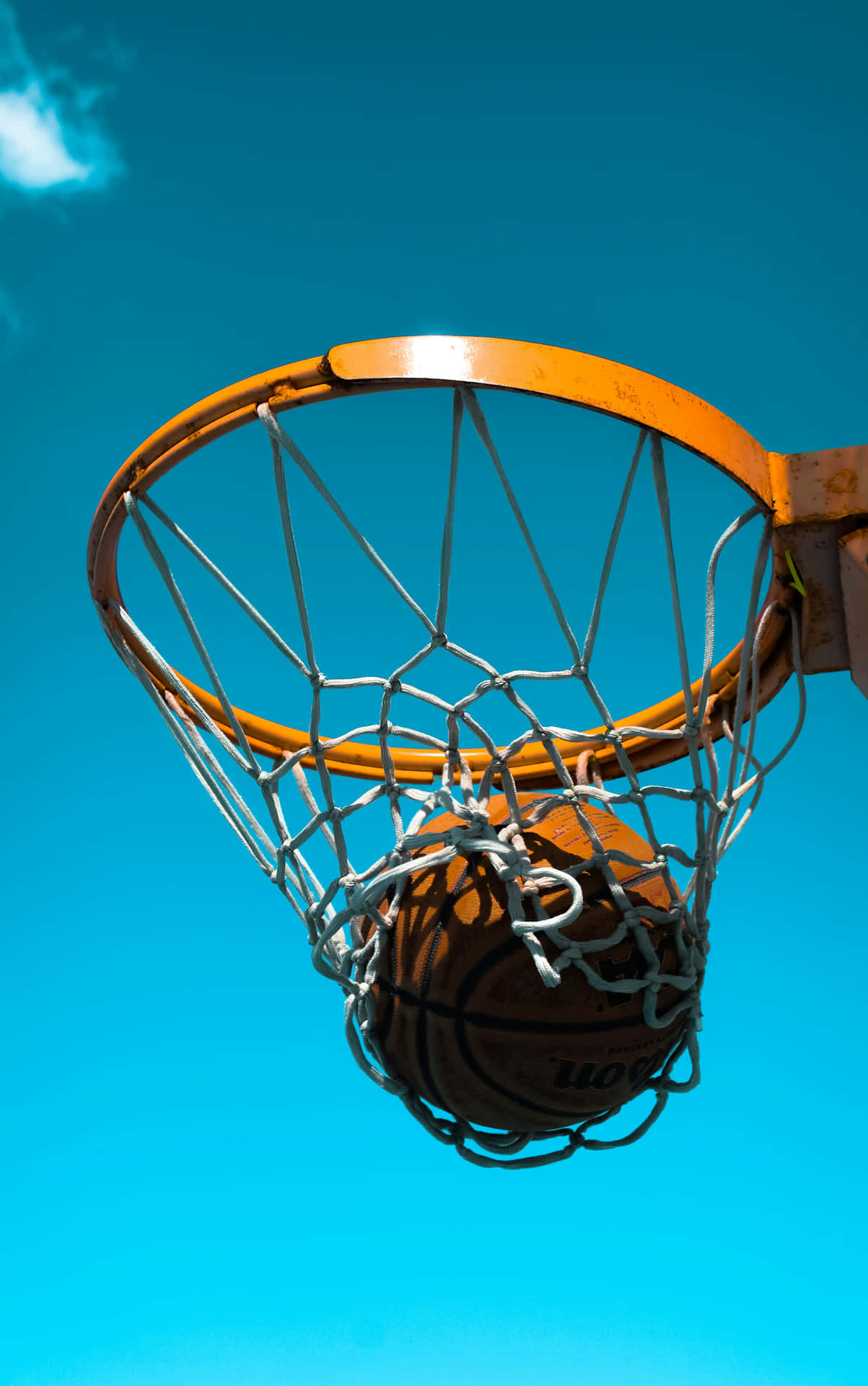 Swish Sky Basketball Hoop Wallpaper
