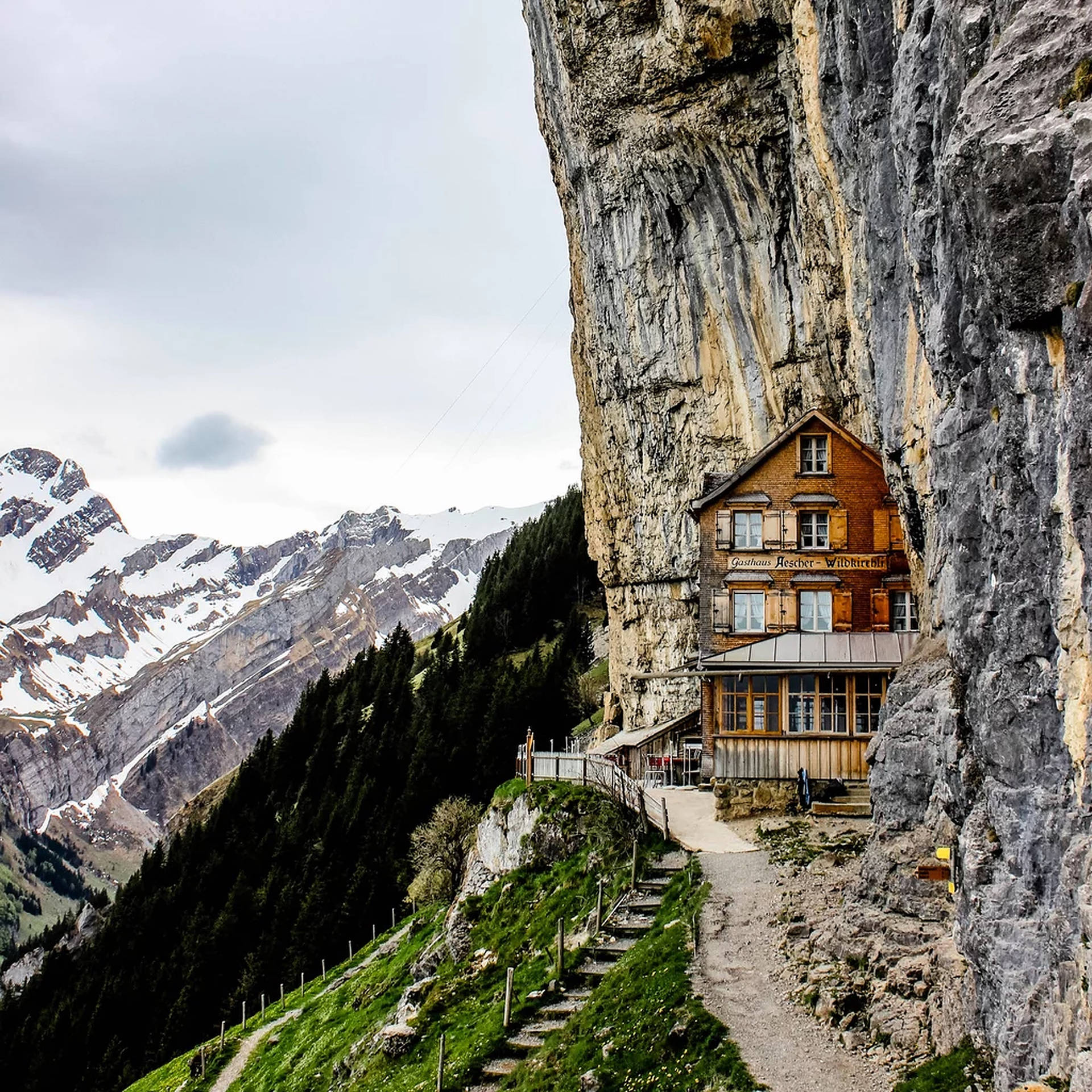 Guesthouse En Los Alpes Suizos Fondo de pantalla