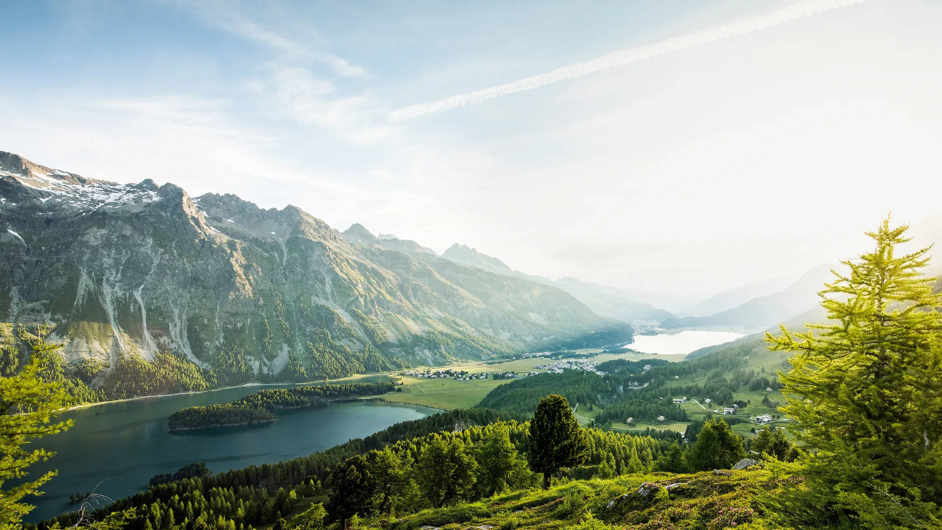 Swiss Alps In The Summer Wallpaper