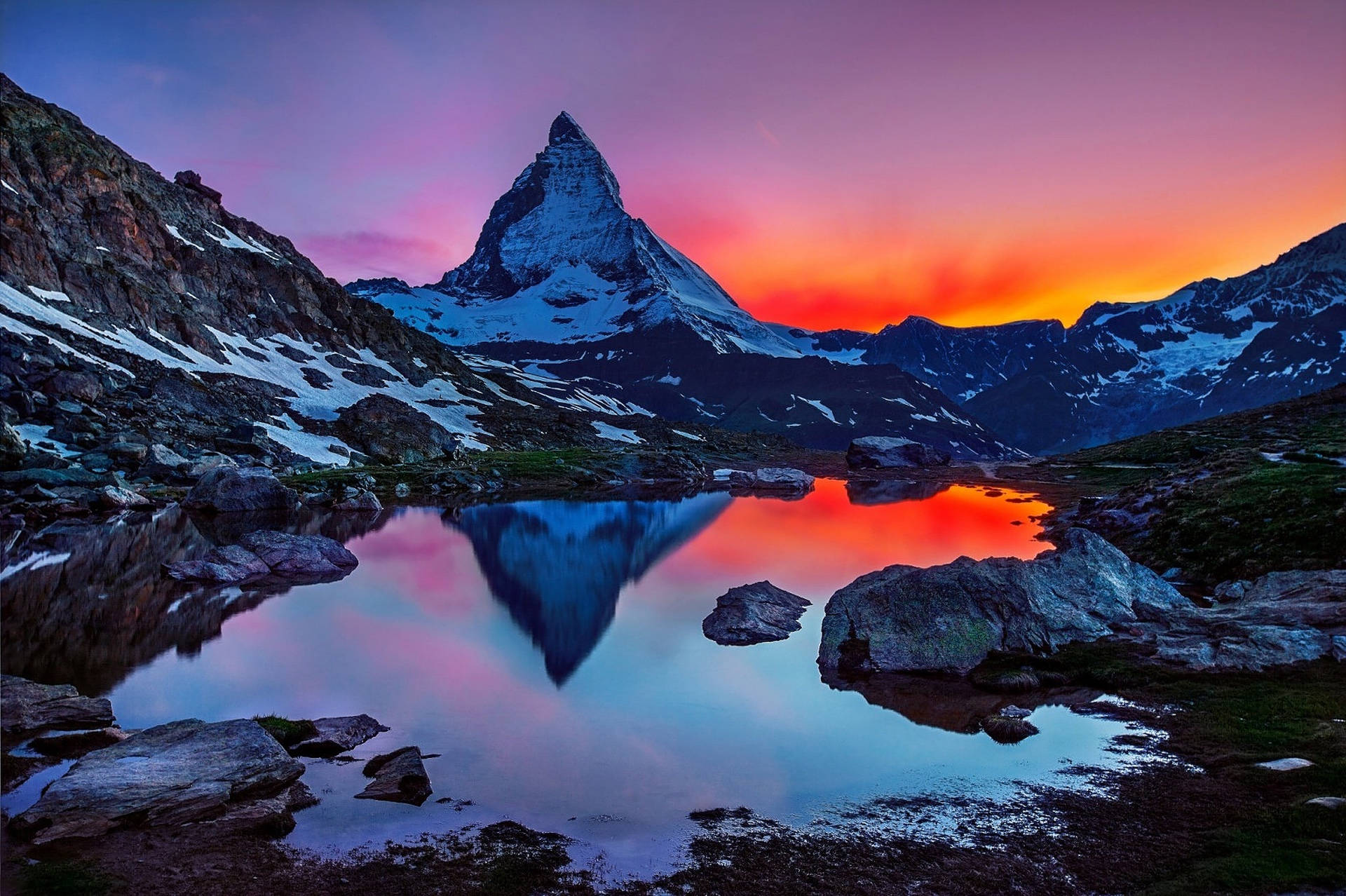 Swiss Alps Sunrise Wallpaper