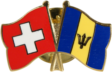 Swiss Barbados Friendship Pin PNG