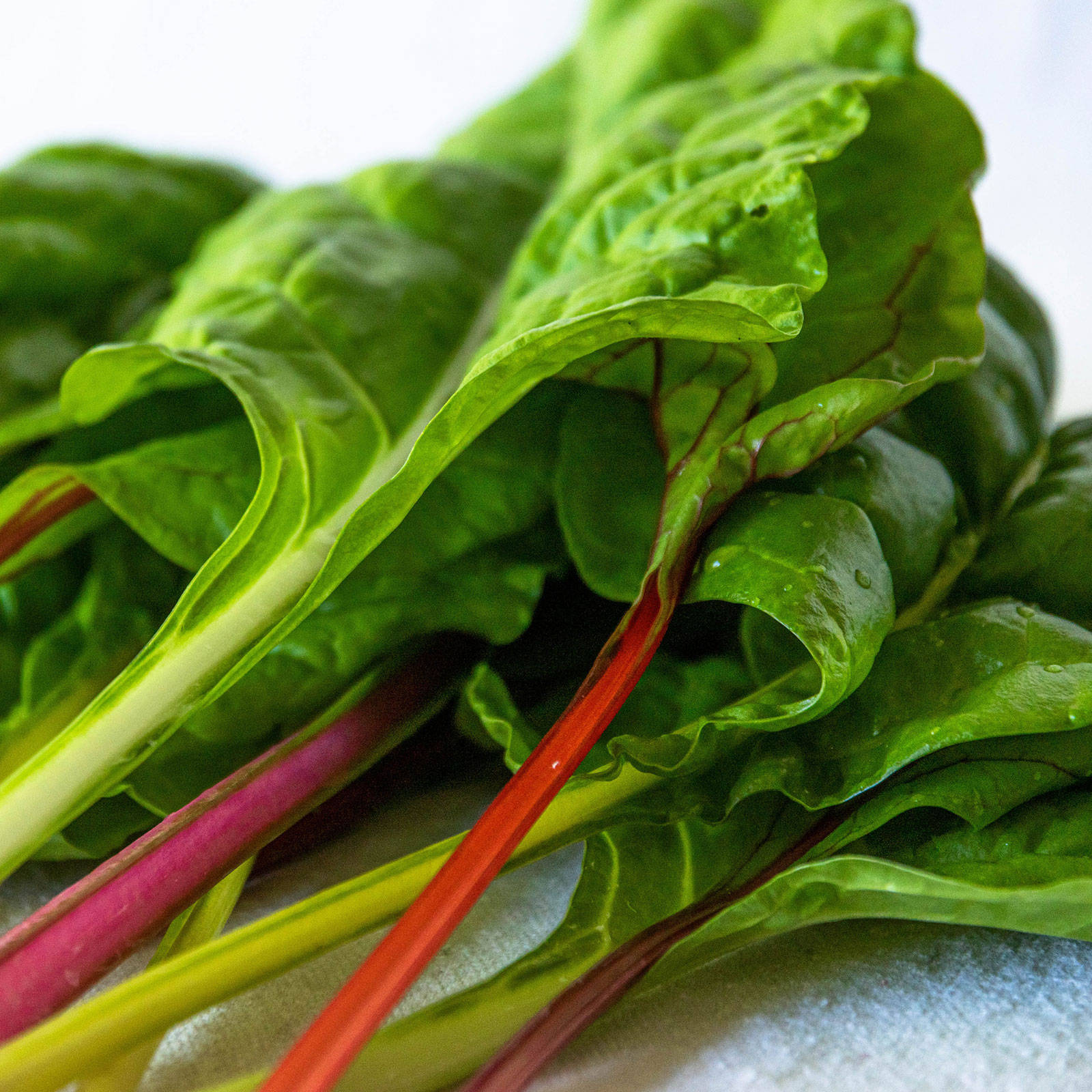 Swiss Chard Vegetables On Canvas Cloth Wallpaper