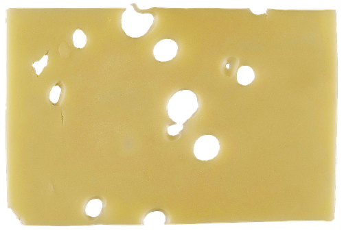 Swiss Cheese Slice PNG