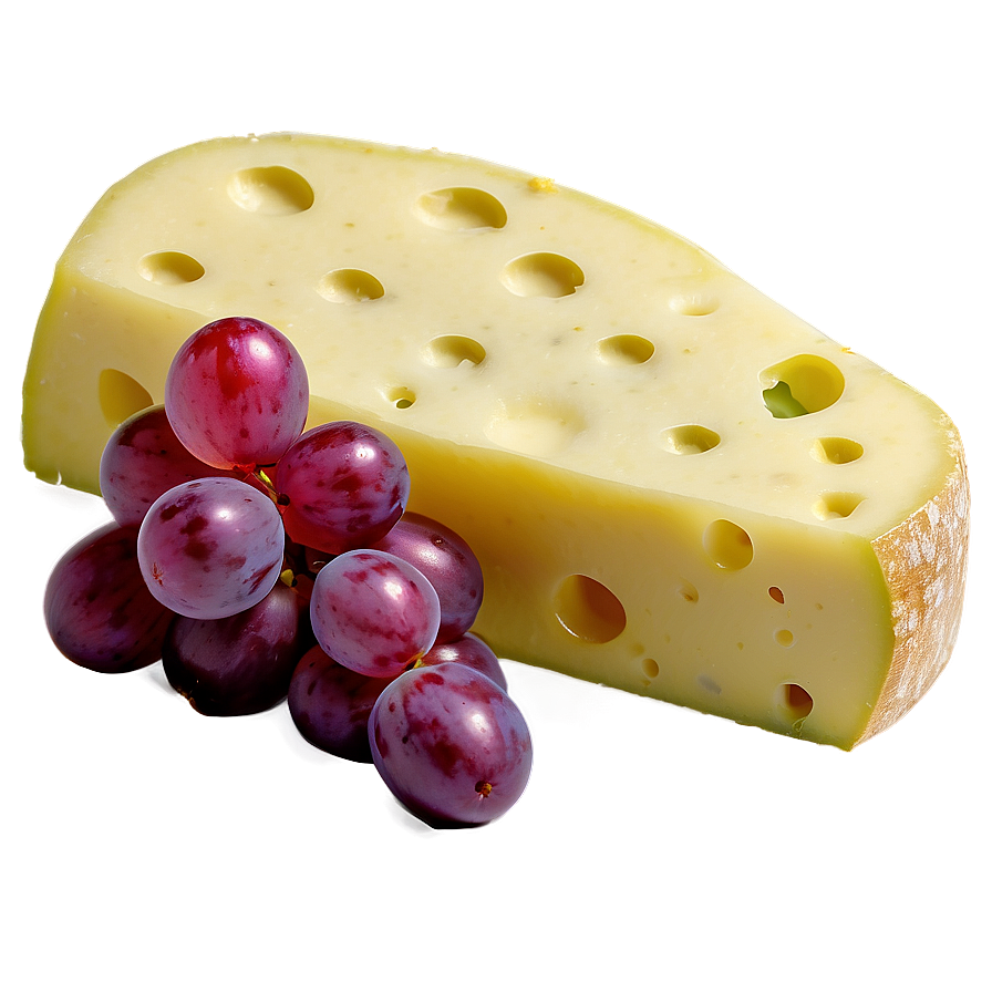 Swiss Cheese With Grapes Png Esw57 PNG