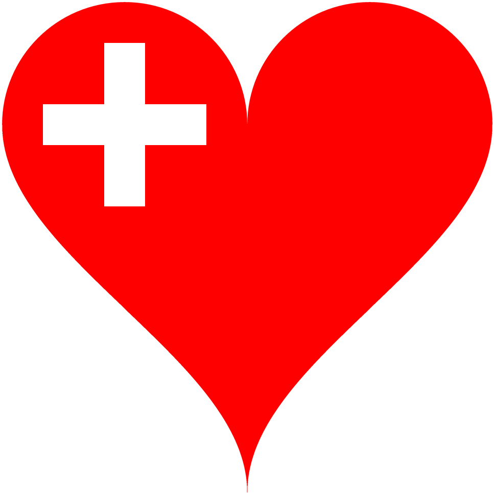 Swiss Heart Graphic PNG