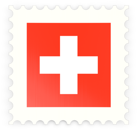 Swiss_ Flag_ Postage_ Stamp_ Design PNG