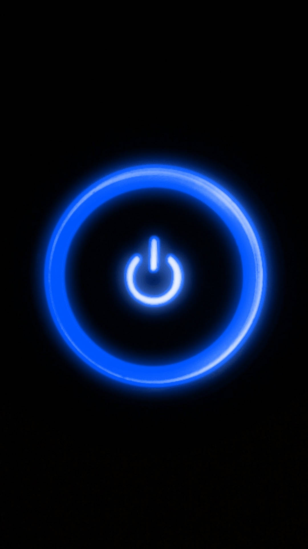 Switch Button Neon Blue iPhone Wallpaper