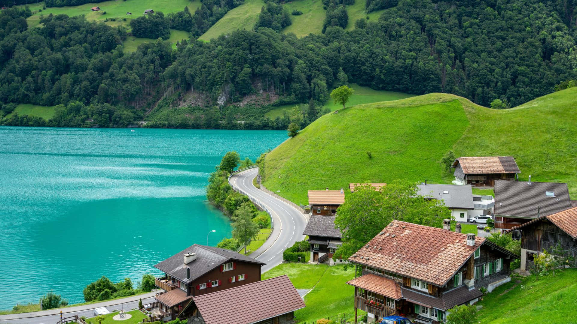 Idyllic Swiss Village in the Heart of the Alps