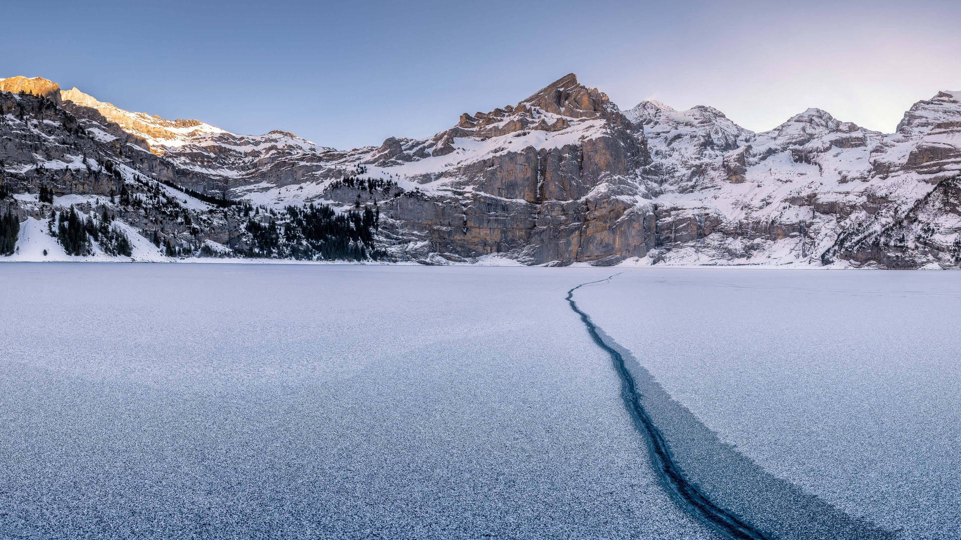 Switzerland Mountains Cold Snow Wallpaper