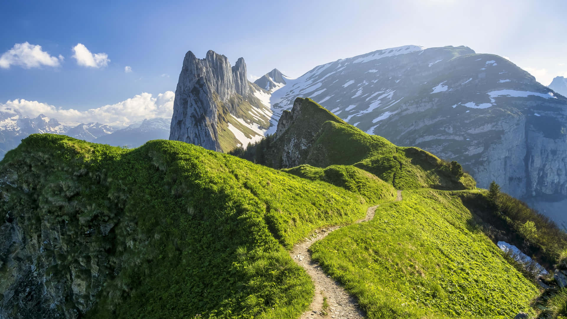 A view of Switzerland's majestic mountain landscape