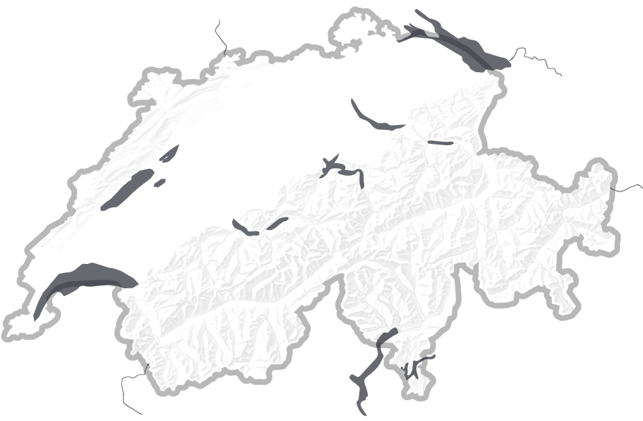 Switzerland Relief Map PNG
