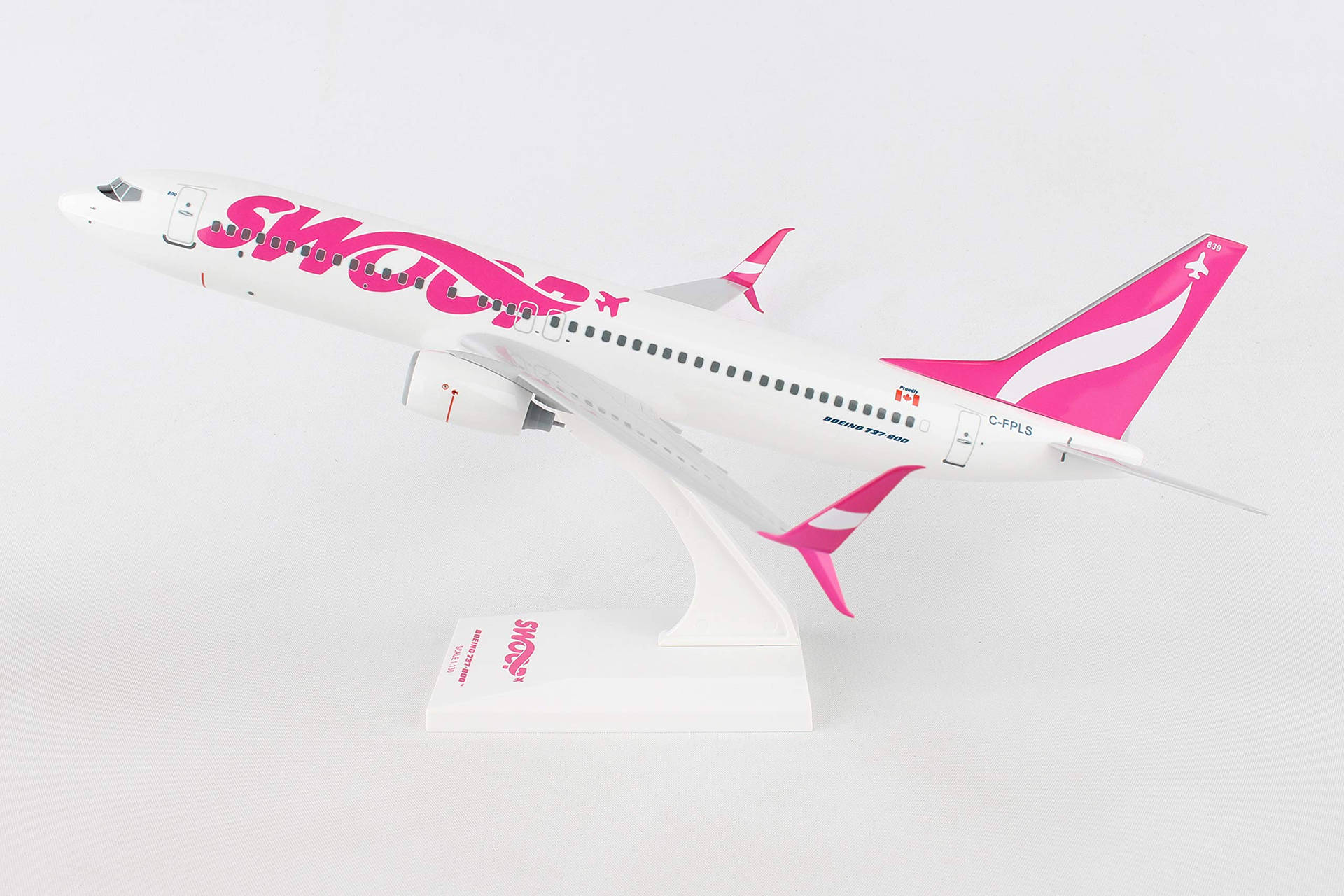 Miniaturmodel af Swoop Airlines Flyvning tapet Wallpaper
