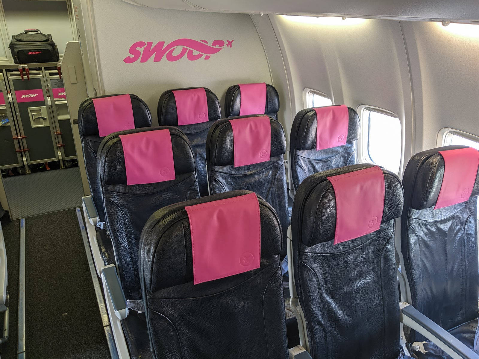 Swoop Airlines' Elegant Passenger Seating Wallpaper