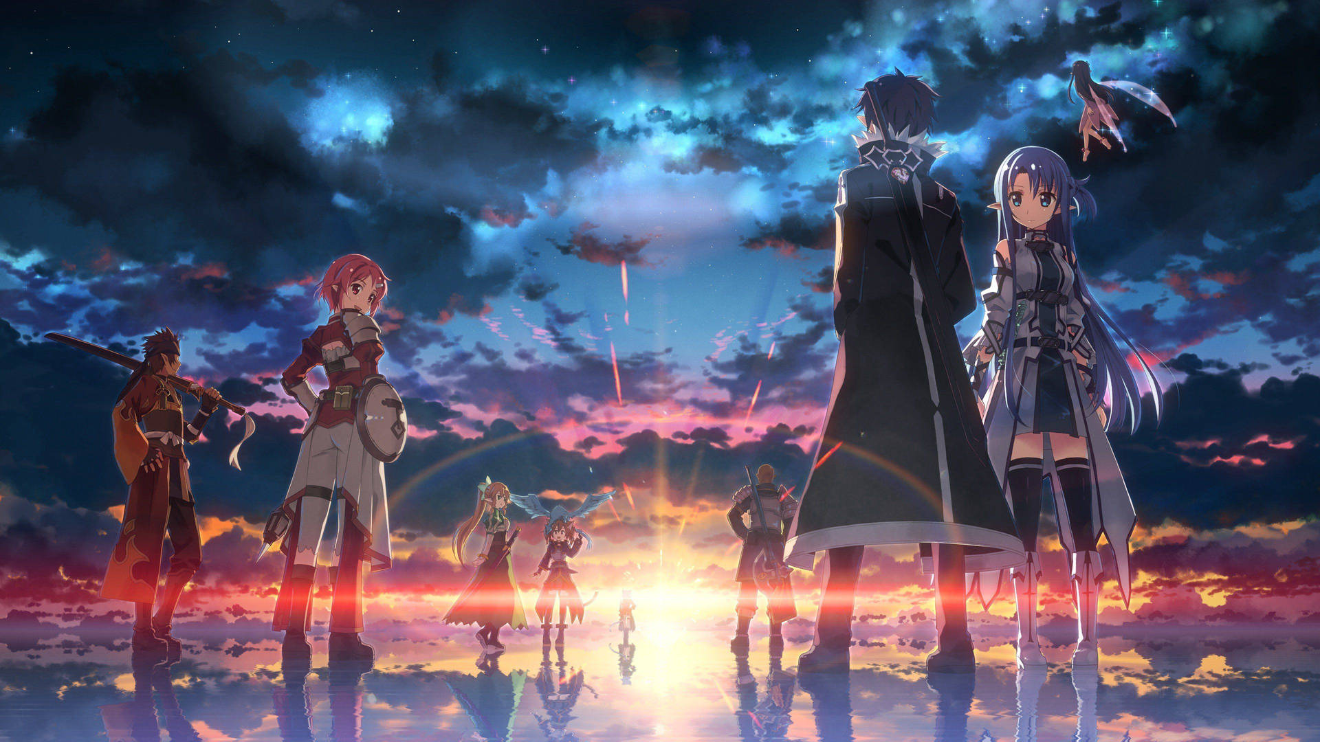Defeat Your Enemies with Style - Become the Hero in Sword Art Online Wallpaper
