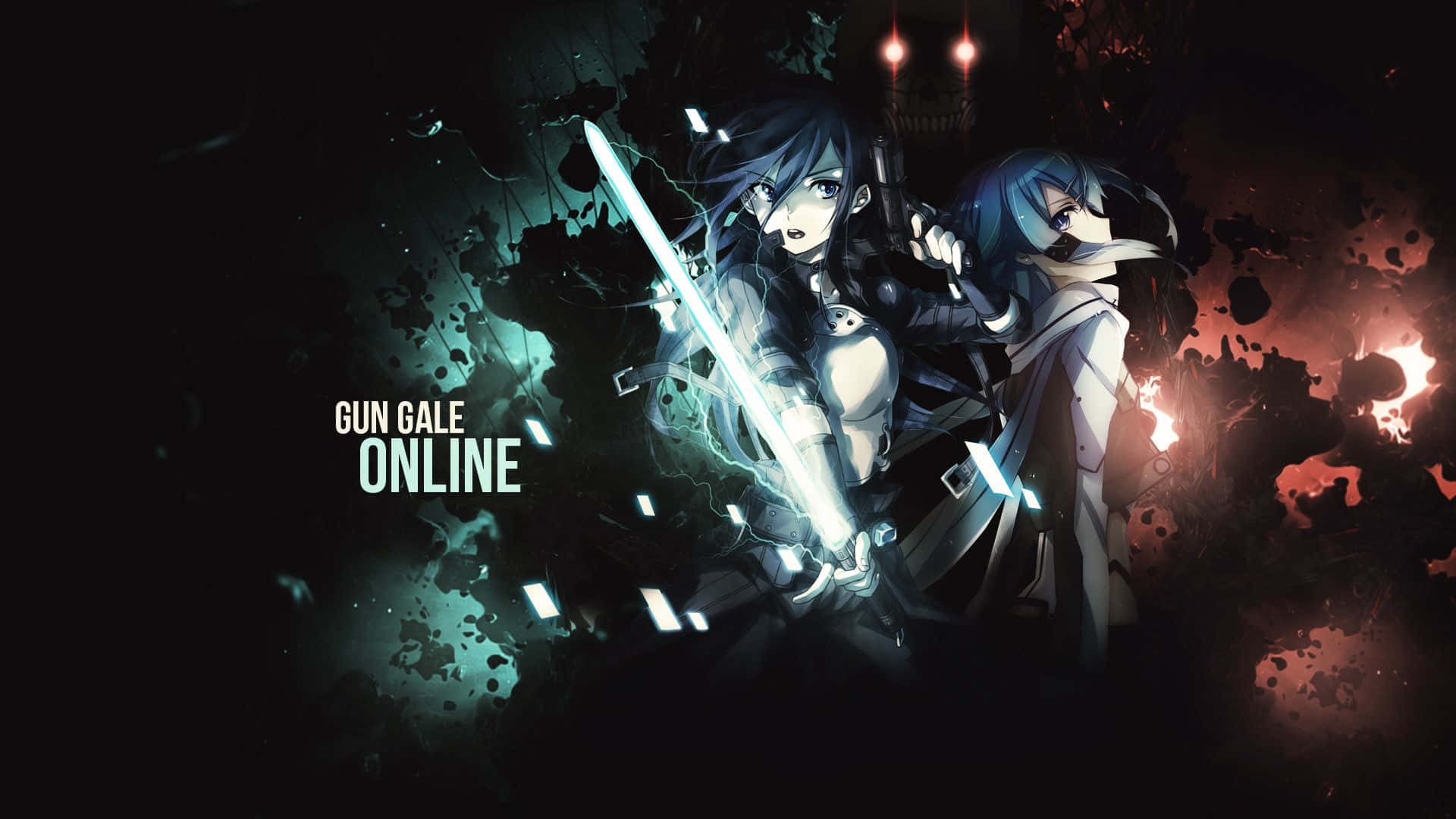 Asunaund Kirito, Zwei Mutige Krieger In Der Virtuellen Welt Von Sword Art Online.
