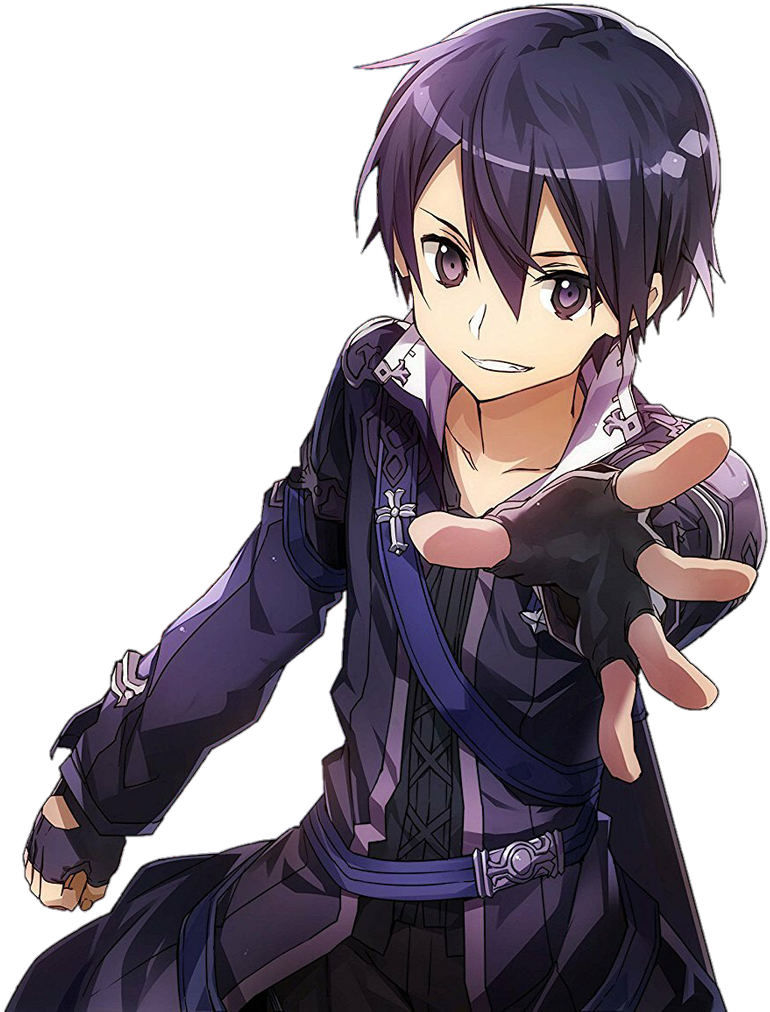 Sword Art Online Anime Character Reaching Out PNG