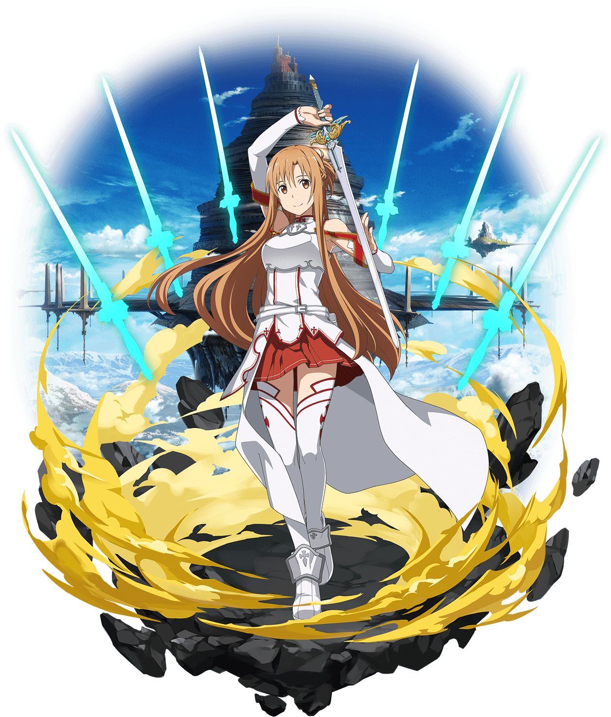 Sword Art Online Asuna Standing Strong PNG