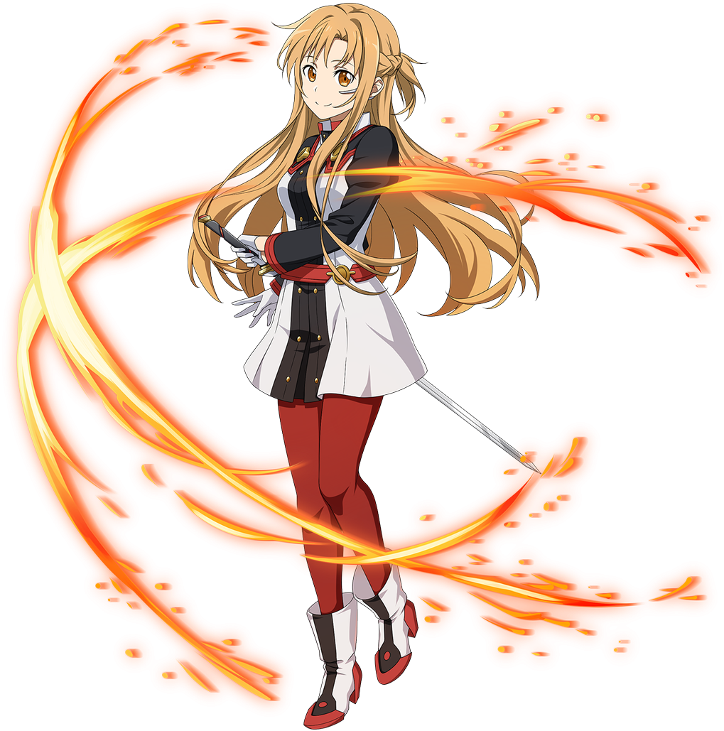 Sword Art Online Asuna Yuuki Flame Rapier PNG