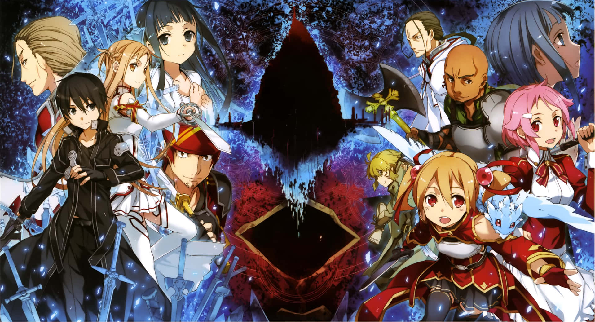 Collage De Personnages Sword Art Online Fond d'écran