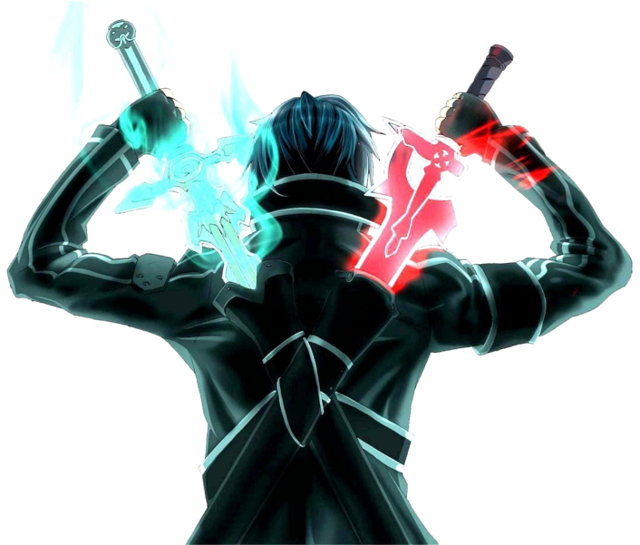 Sword Art Online Dual Wielding Silhouette PNG