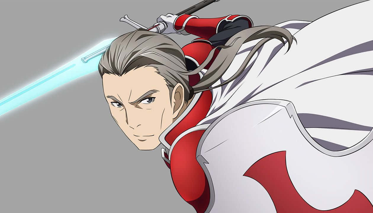 Pose Aksi Heathcliff Dari Sword Art Online Wallpaper