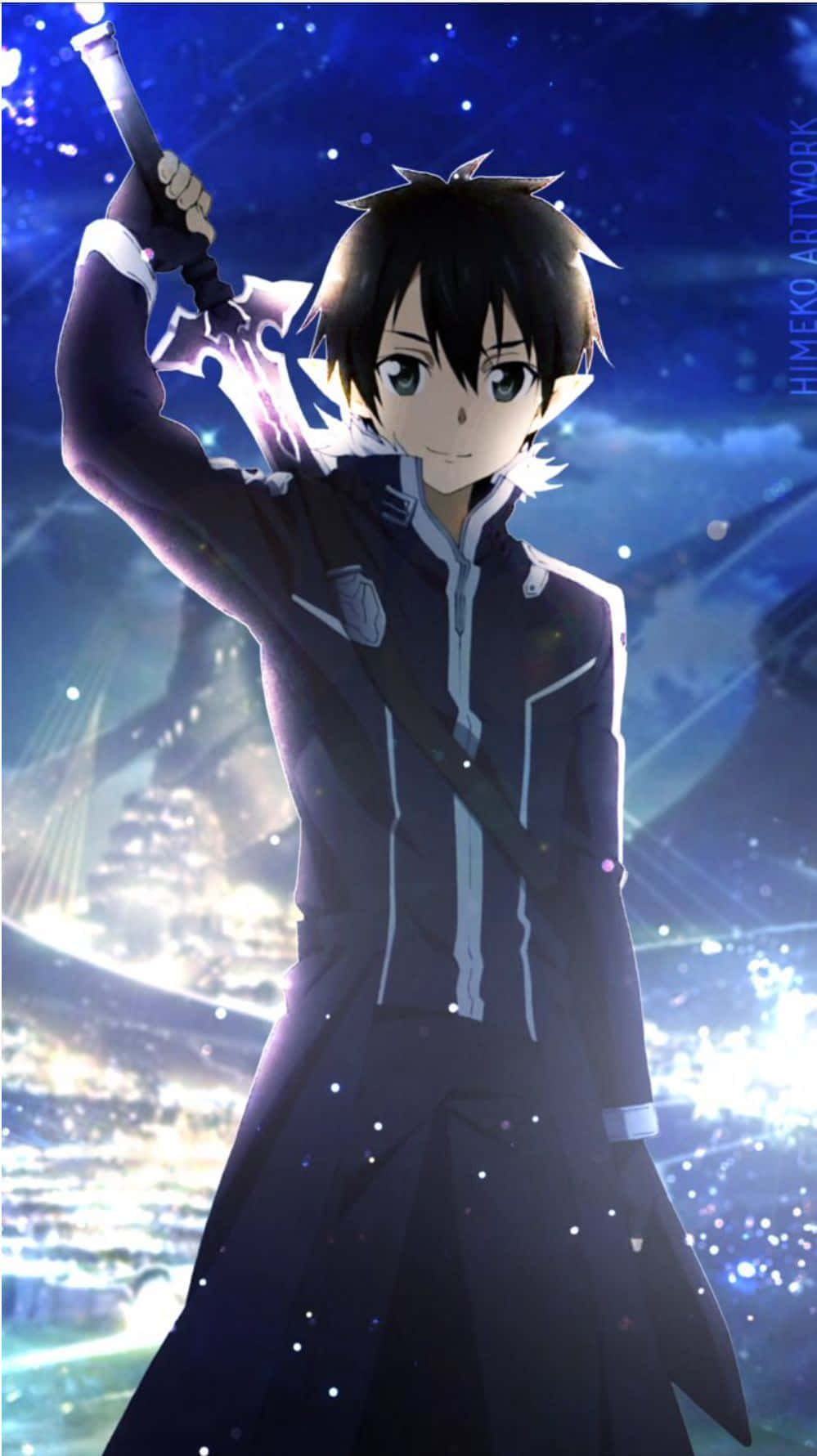 Experience the world of Sword Art Online with the latest gaming-ready iPhone Wallpaper