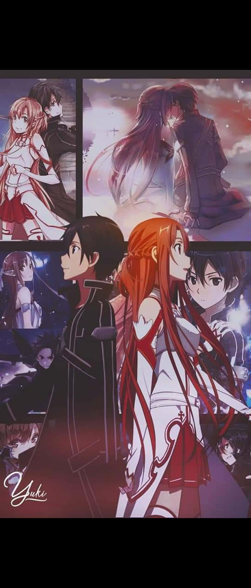 Get ready for the adventure of a lifetime with Sword Art Online Iphone! Wallpaper