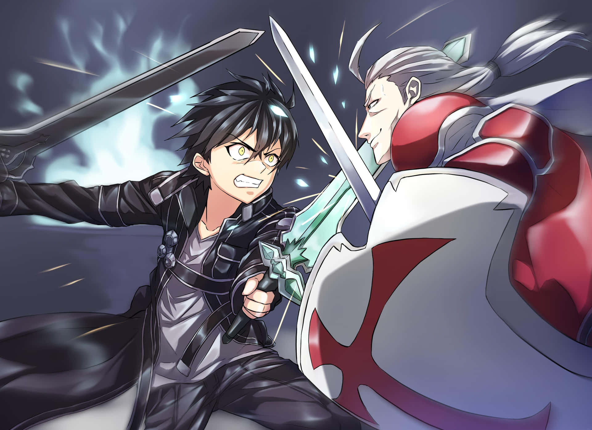 Sword Art Online Kiritovs Heathcliff Duel Achtergrond